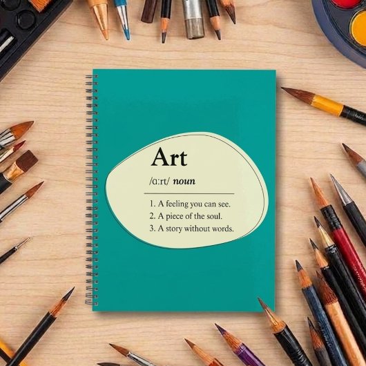 Kunst Wörterbuch Stil Planer Notizbuch