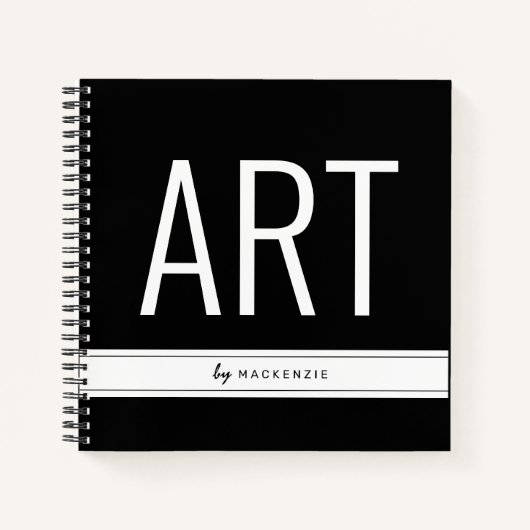 Kunst Zeichn Buch mit Name (Vorderseite)