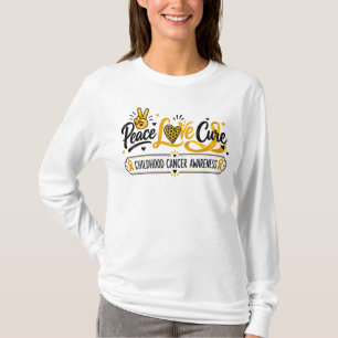 Kunst zur Sensibilisierung für Kinderkrebs unter d T-Shirt