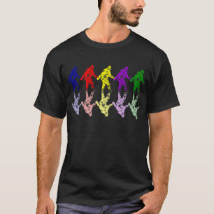 KUNSTAKADEMIE SQUATCH - buntes Bigfoot-Logo T-Shirt