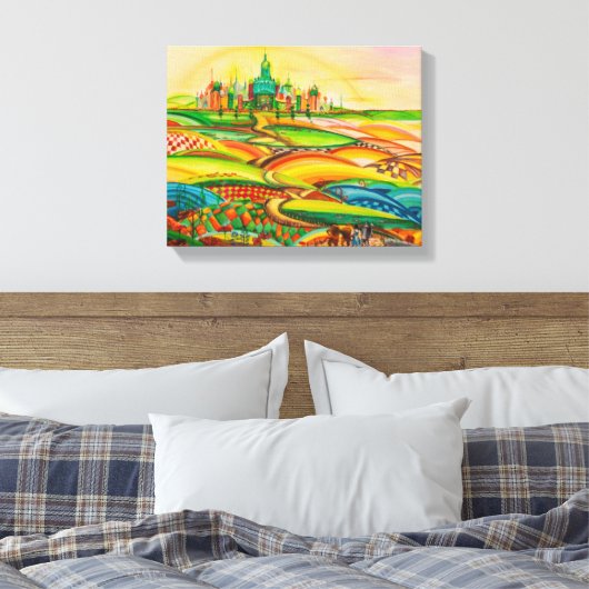 Kunstassistent Leinwanddruck (Insitu (Schlafzimmer))