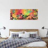 Kunstattacken Gestrickte Canvas Print Leinwanddruck (Insitu (Schlafzimmer))