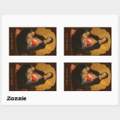 Kunstaufkleber für Madonna & Kind Rechteckiger Aufkleber (Blatt)