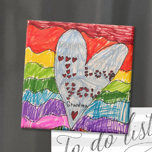 Kunstauhalt für benutzerdefinierte Kinder Magnet