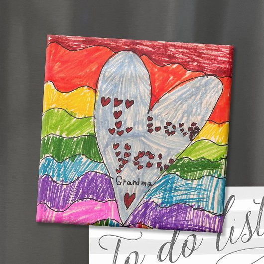 Kunstauhalt für benutzerdefinierte Kinder Magnet