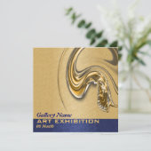 Kunstausstellung CUSTOMIZE Einladung (Stehend Vorderseite)