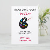 Kunstausstellung Einladung (Stehend Vorderseite)