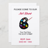 Kunstausstellung Einladung (Vorne/Hinten)