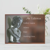 Kunstausstellung Einladung (Stehend Vorderseite)