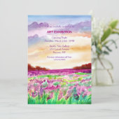 Kunstausstellung Einladung (Stehend Vorderseite)