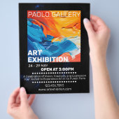 Kunstausstellung Flyer (Hand)