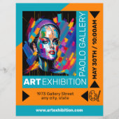 Kunstausstellung Flyer (Vorne)