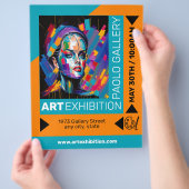 Kunstausstellung Flyer (Hand)
