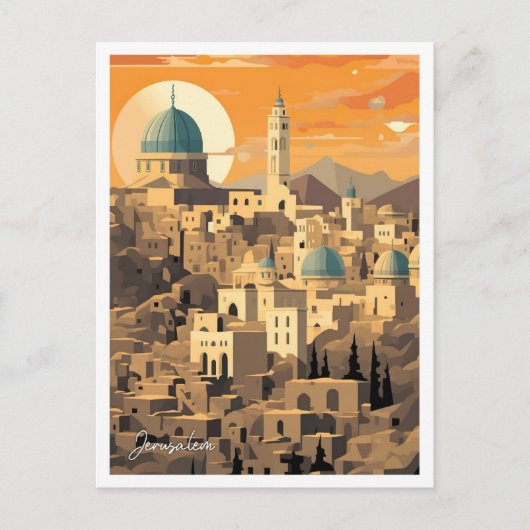 Kunstausstellung Jerusalem Postkarte (Vorderseite)