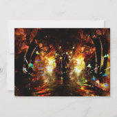 Kunstausstellung mit schwarzem Hintergrund Einladung (Rückseite)