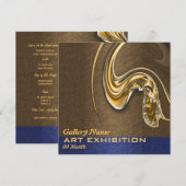 Kunstausstellungausstellungsöffnung FERTIGEN Einladung (Vorne/Hinten)