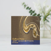 Kunstausstellungausstellungsöffnung FERTIGEN Einladung (Stehend Vorderseite)