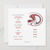 Kunstausstellunggalerie-Ausstellungsöffnung Einladung (Rückseite)