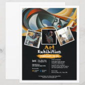 Kunstausstellungs-Event-Flyer-Vorlage (Vorne/Hinten)