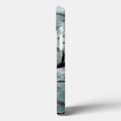 Kunstavantgarde grau, schwarze Handfarbe Case-Mate iPhone Hülle (Rückseite / Links)