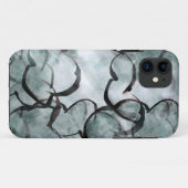 Kunstavantgarde grau, schwarze Handfarbe Case-Mate iPhone Hülle (Rückseite (Horizontal))