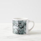 Kunstavantgarde grau, schwarze Handfarbe Espressotasse (Rechts)