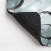 Kunstavantgarde grau, schwarze Handfarbe Mousepad (Ecke)