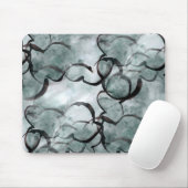 Kunstavantgarde grau, schwarze Handfarbe Mousepad (Mit Mouse)