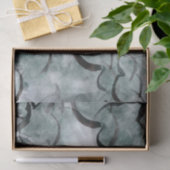 Kunstavantgarde grau, schwarze Handfarbe Seidenpapier (Geschenk)