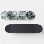 Kunstavantgarde grau, schwarze Handfarbe Skateboard (Horizontal)
