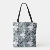 Kunstavantgarde grau, schwarze Handfarbe Tasche (Rückseite)