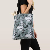 Kunstavantgarde grau, schwarze Handfarbe Tasche (Von Nahem)