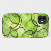 Kunstavantgardehandfarben-Hintergrundgrün Case-Mate iPhone Hülle (Rückseite (Horizontal))