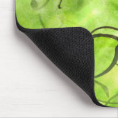 Kunstavantgardehandfarben-Hintergrundgrün Mousepad (Ecke)