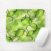 Kunstavantgardehandfarben-Hintergrundgrün Mousepad (Mit Mouse)