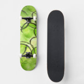 Kunstavantgardehandfarben-Hintergrundgrün Skateboard (Vorderseite)