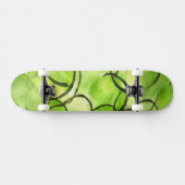 Kunstavantgardehandfarben-Hintergrundgrün Skateboard (Horizontal)
