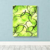 Kunstavantgardistischer Handmalenhintergrund Leinwanddruck (Insitu (Holzboden))