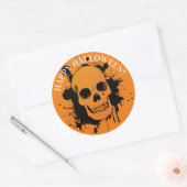 KUNSTBAR GLÜCKLICH HALLOWEEN STICKER SKULL (Umschlag)