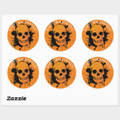 KUNSTBAR GLÜCKLICH HALLOWEEN STICKER SKULL (Blatt)