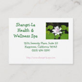 KUNSTBAR/WASSER-LILY/WEISS MIT PINK VISITENKARTE (Rückseite)