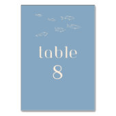 KUNSTBARE WUNDERSCHÖNE STRANDWÄSCHE TISCHNUMMER (Rückseite)