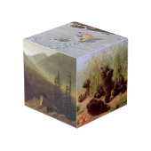 Kunstbären Würfel (Vorderseite Schrägansicht)