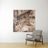 Kunstbild eines männlichen Leoparden oder Pantherp Wandteppich (Beispiel (Horizontal))