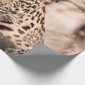Kunstbild männlicher Leoparden oder Panther Geschenkpapier (Ecke)