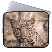 Kunstbild männlicher Leoparden oder Panther Laptopschutzhülle (Vorderseite)
