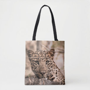 Kunstbild männlicher Leoparden oder Panther Tasche