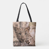 Kunstbild männlicher Leoparden oder Panther Tasche (Rückseite)
