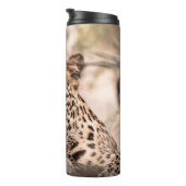 Kunstbild männlicher Leoparden oder Panther Thermosbecher (Nach rechts gedreht)