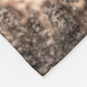 Kunstbild männlicher Leoparden oder Pantherportrai Fleecedecke (Ecke)